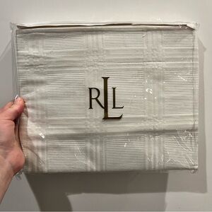 New Lauren Ralph Lauren standard Sham Lauren Suite White 20x26 Cotton